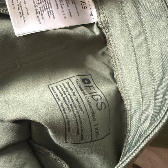 Figs Olive Green Jogger Scrub Pants Orange Drawstring XXL Zamora - Picture 4 of 8